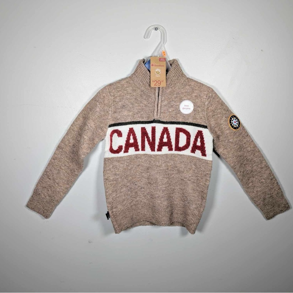 NWT Canadiana 1/4 zip  sweater  - medium